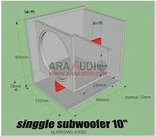 Ukuran Box Subwoofer 12 Inch Rumahan